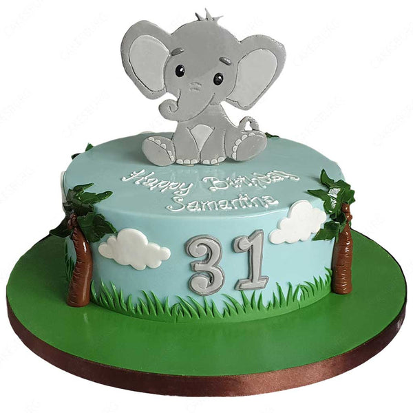 CAKE DECOR™ 3D Silicon 1 Cavity Elephant Shape Silicon Candle Moulds S –  Arife Online Store