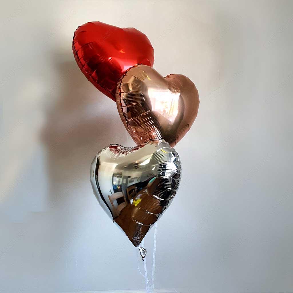 18 Inches Inflated Hearts Balloon Bouquet