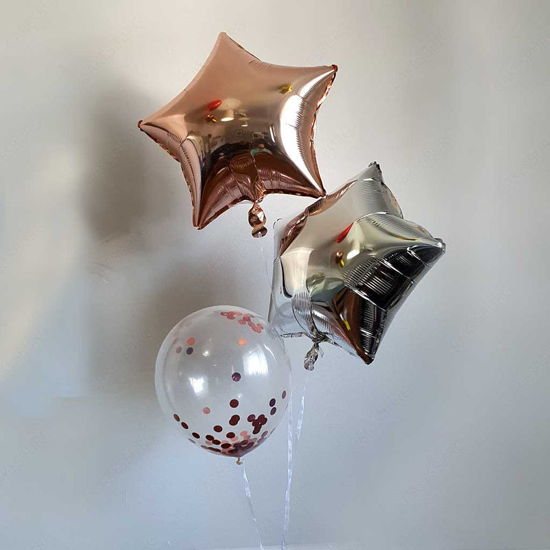 18 Inches Inflated Stars Balloon Bouquet