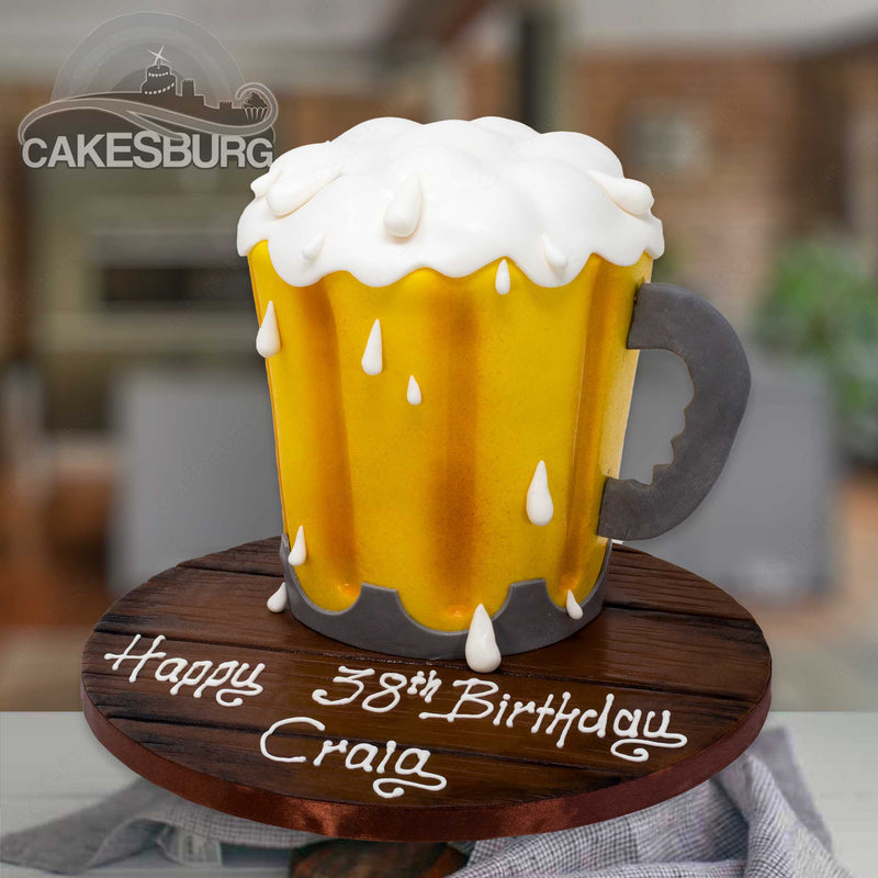 Beer bottle cake/Beer glass cake/Beer bottle shape cake /How to make beer  shape cake/beer shape cake - YouTube
