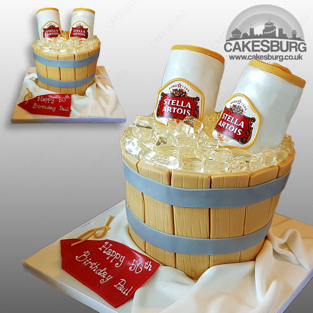 Custom beer barrel cake – Dulce Cakes and Confections