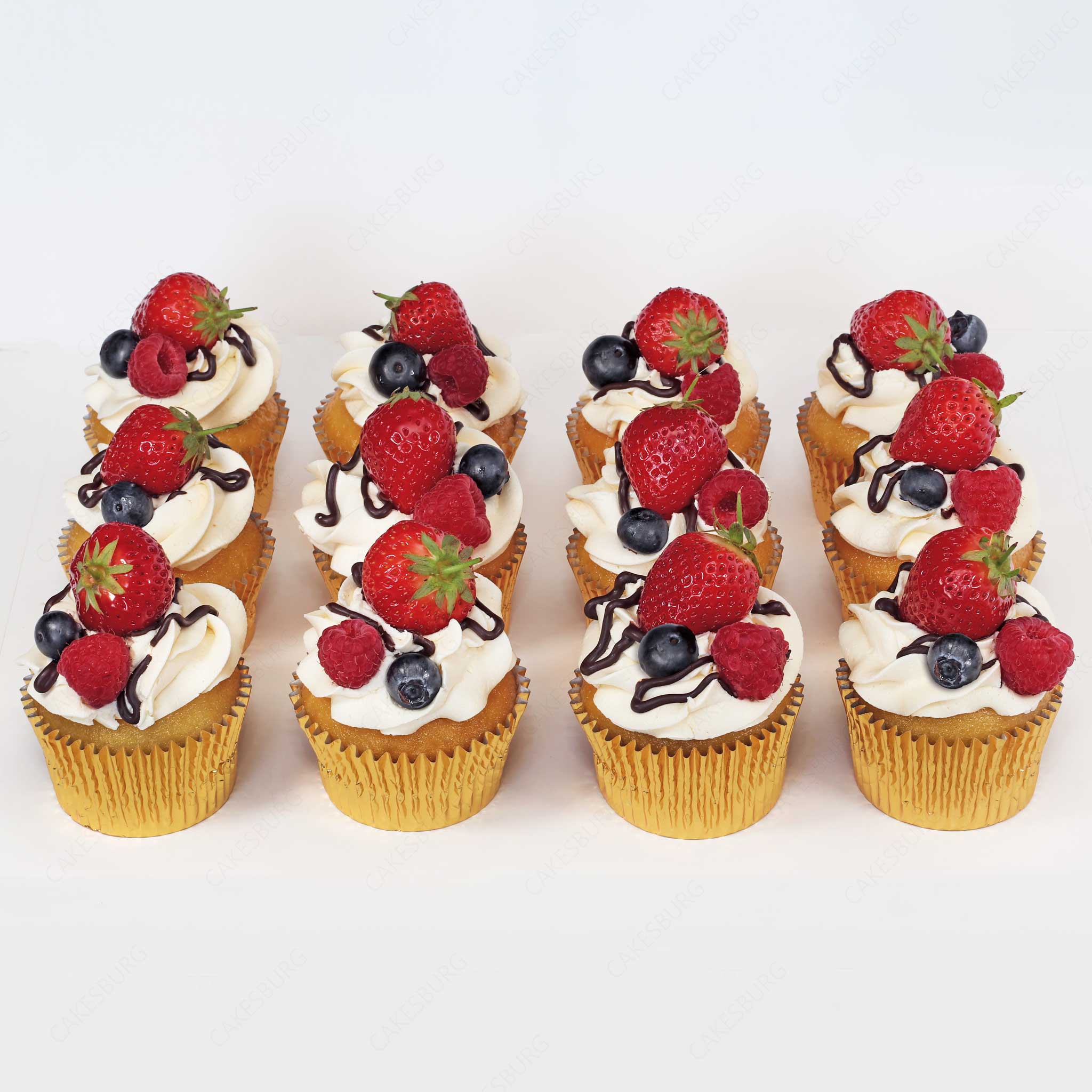 Premium Berries Cupcake Box