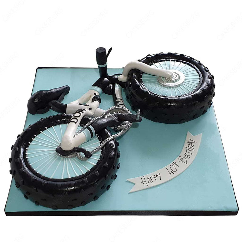 Bike Rider Theme Cake