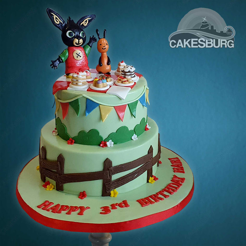 Bing bunny cake - Decorated Cake by Jitkap - CakesDecor
