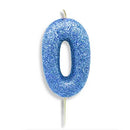 Blue Number Candles (7cm / 2.7")