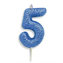Blue Number Candles (7cm / 2.7")
