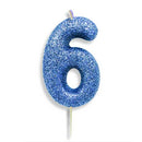 Blue Number Candles (7cm / 2.7")