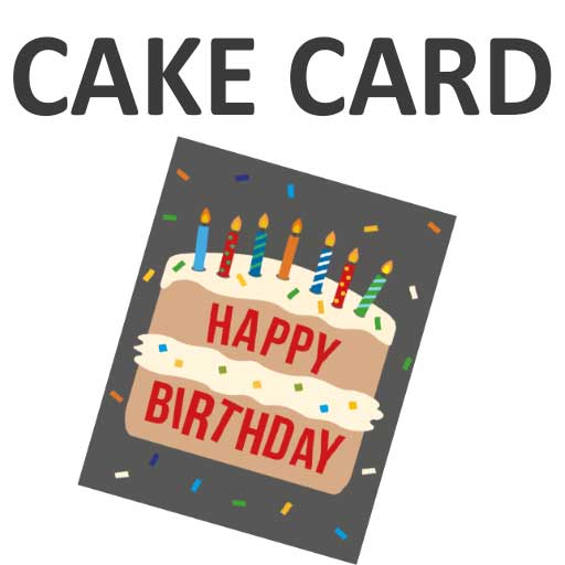 Cake Card with Special Message