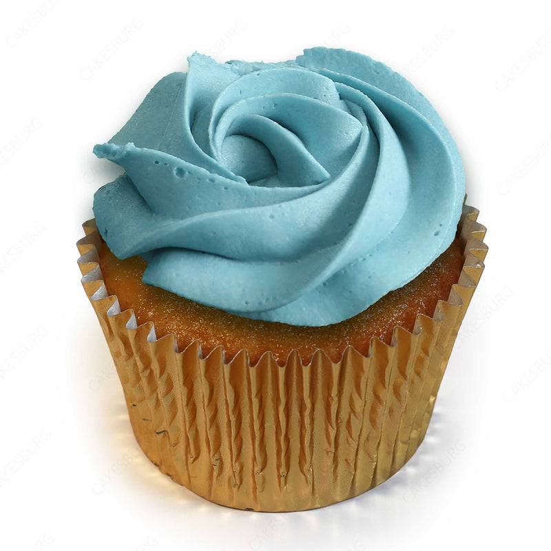 Premium Plain Blue Cupcake Box