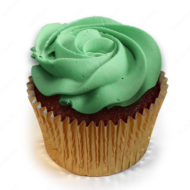 Premium Plain Green Cupcake Box