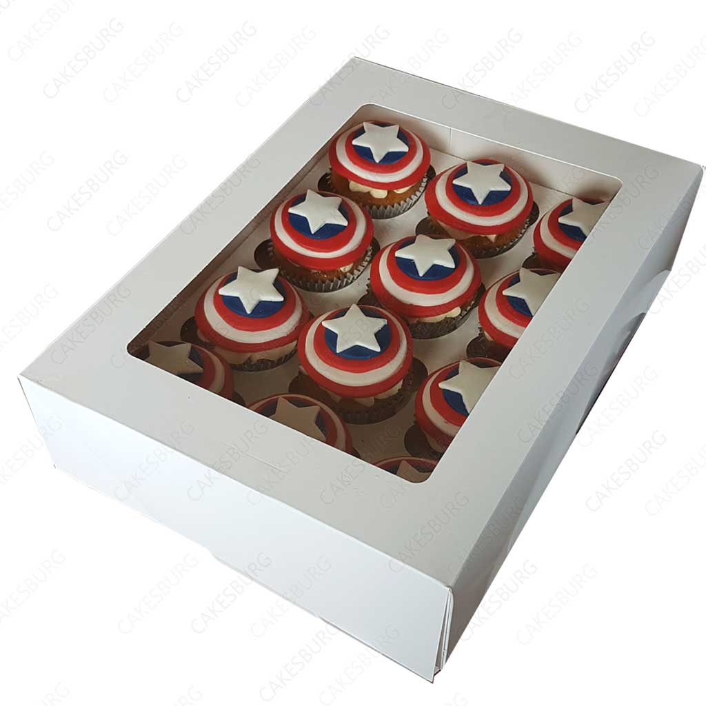 Easy Captain America Cupcakes - Happiness is Homemade