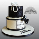 Elegant Black & White Cake