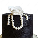 Elegant Black & White Cake