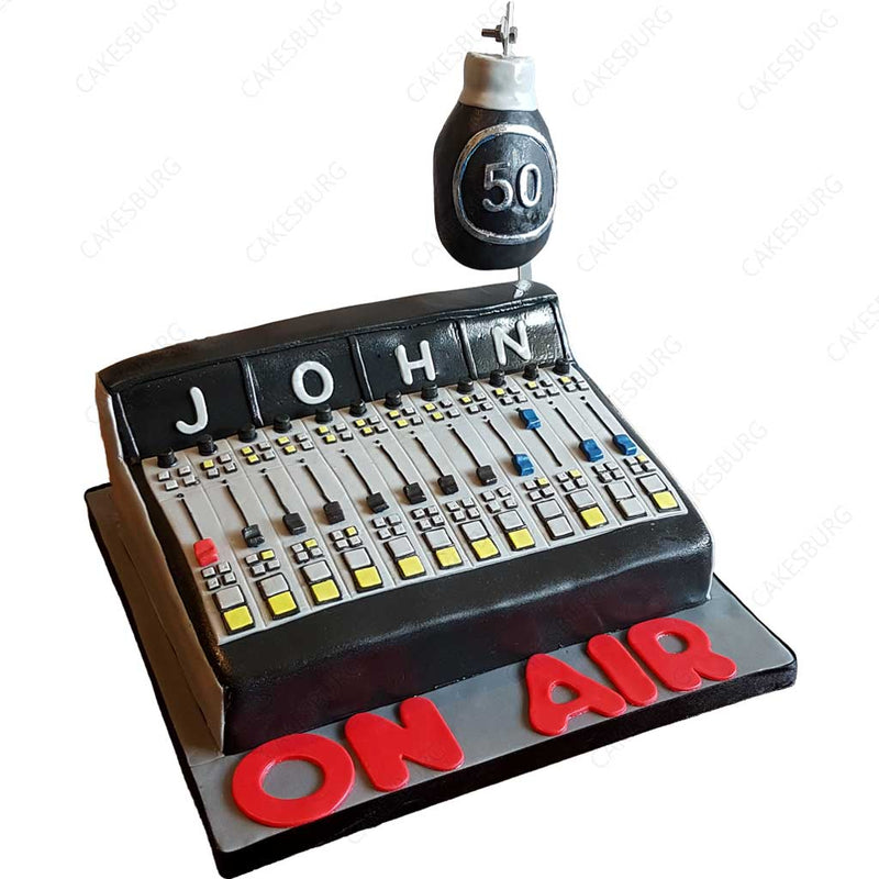 On Air DJ Mixer Cake