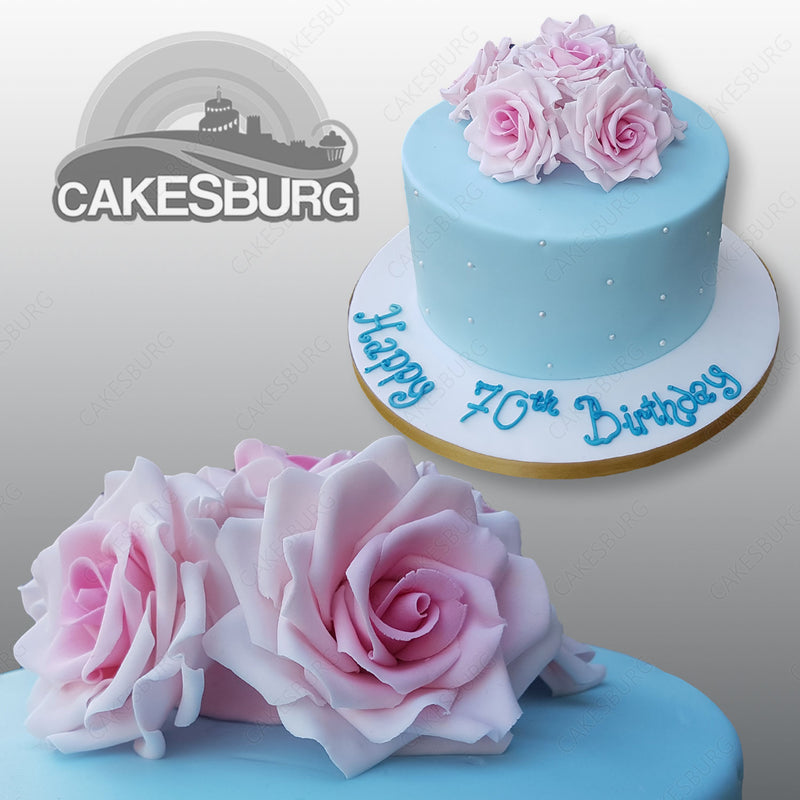 A Sweet Design - This ombré rosette cake is a gorgeous... | Facebook