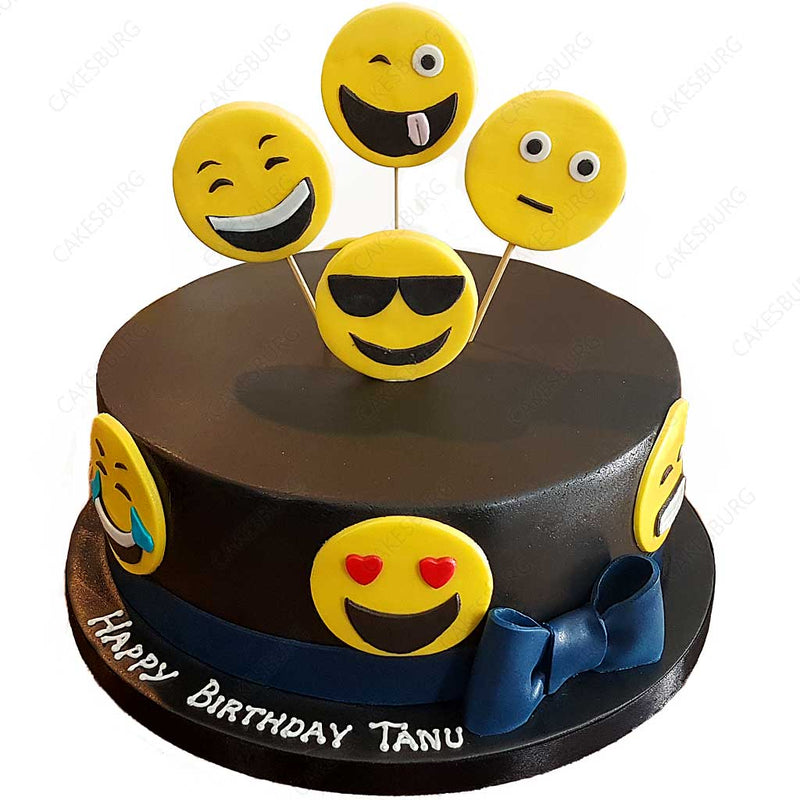 Emoji Themed cake | Emoji cake | Order Custom Cakes in Bangalore – Liliyum  Patisserie & Cafe