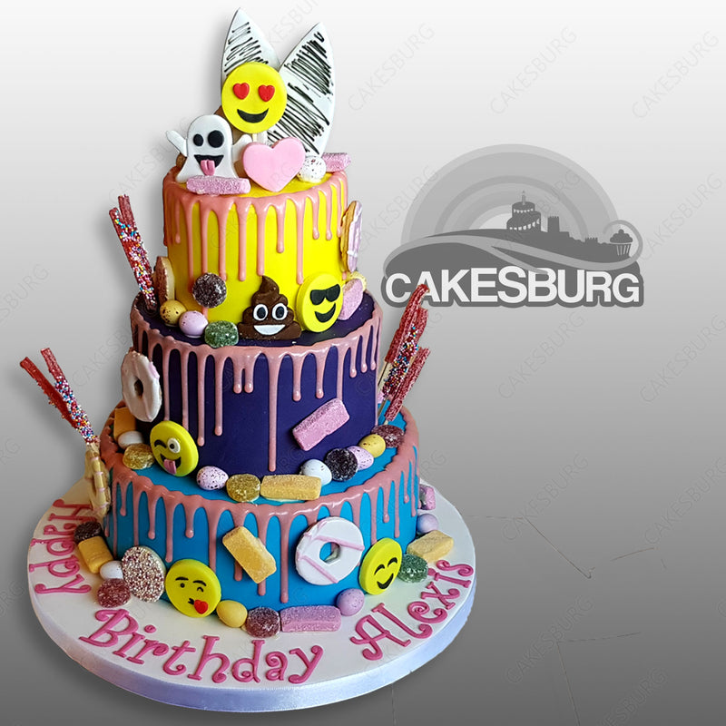 Emoji Drip Cake