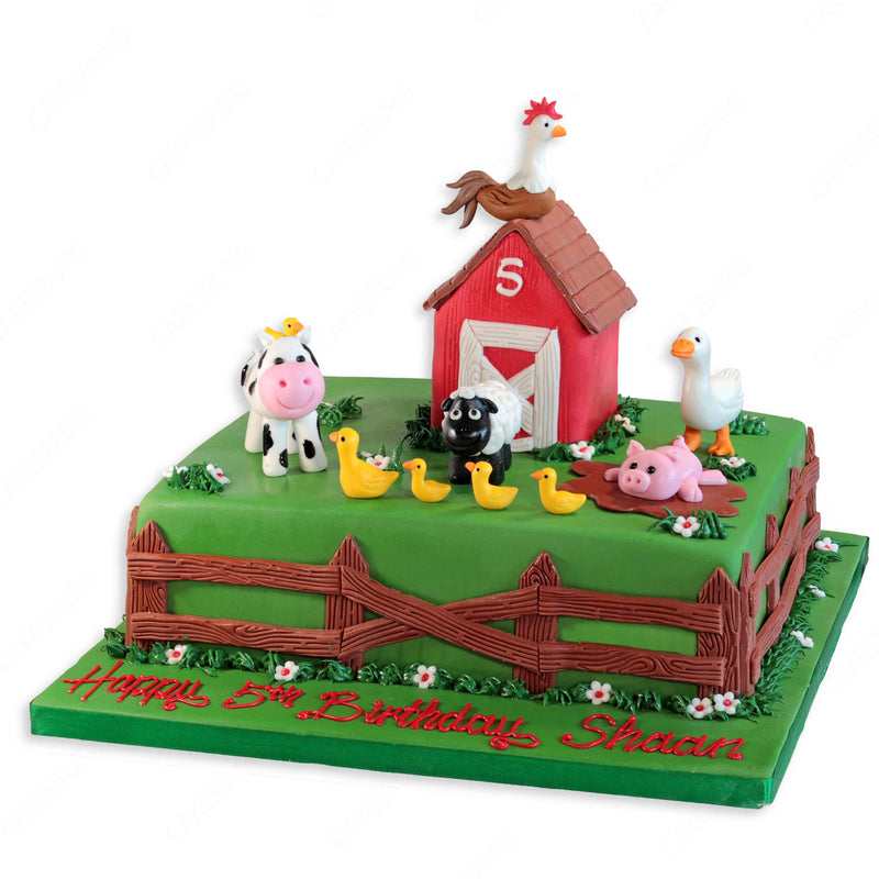 Farm Animals Cake | Animal birthday cakes