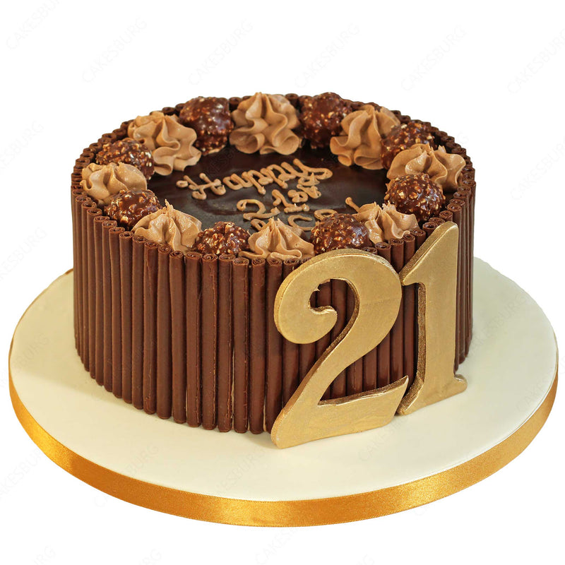 Ferrero Rocher & Cigarillo Number Cake