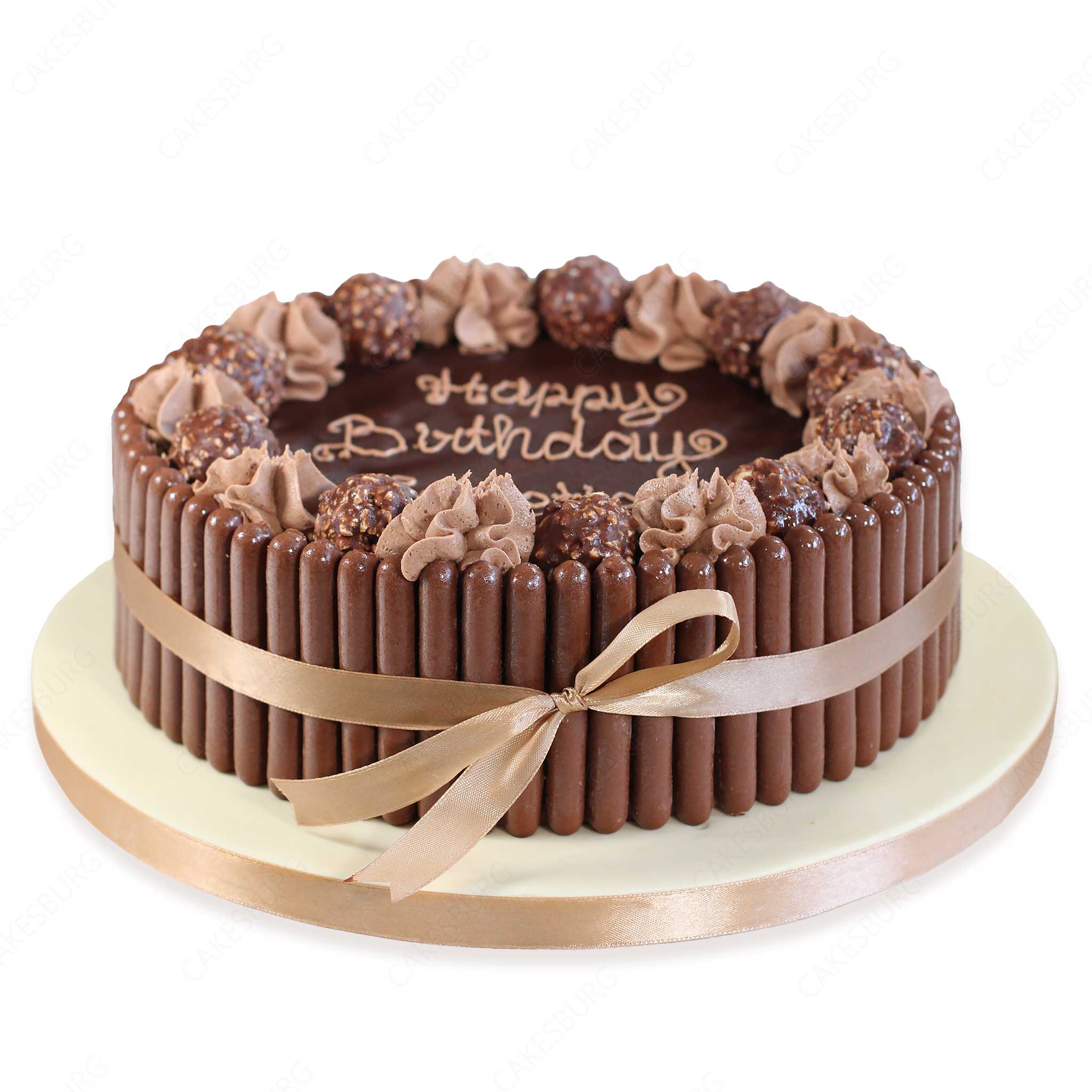 Ferrero Rocher & Cadbury Fingers Cake
