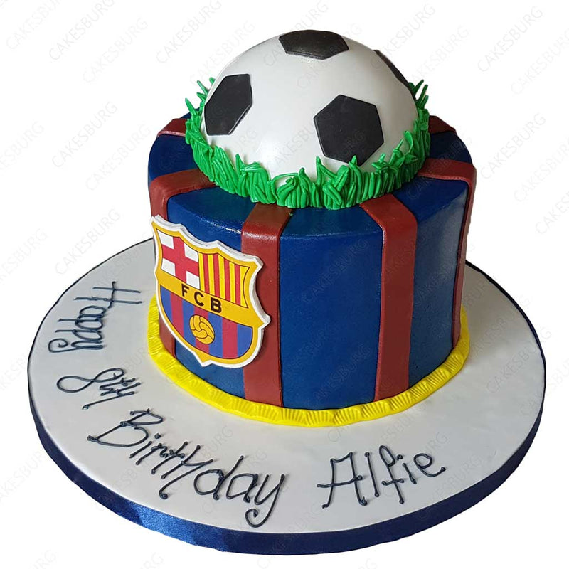 Amazon.com: 7.5 Barcelona Cake Topper – Round Edible Birthday Cake  Decorations, Happy Birthday Cake : Grocery & Gourmet Food