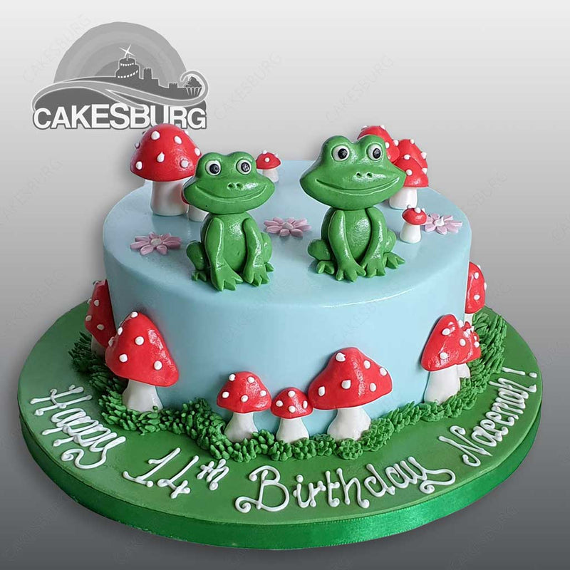 Frog Friends Cake