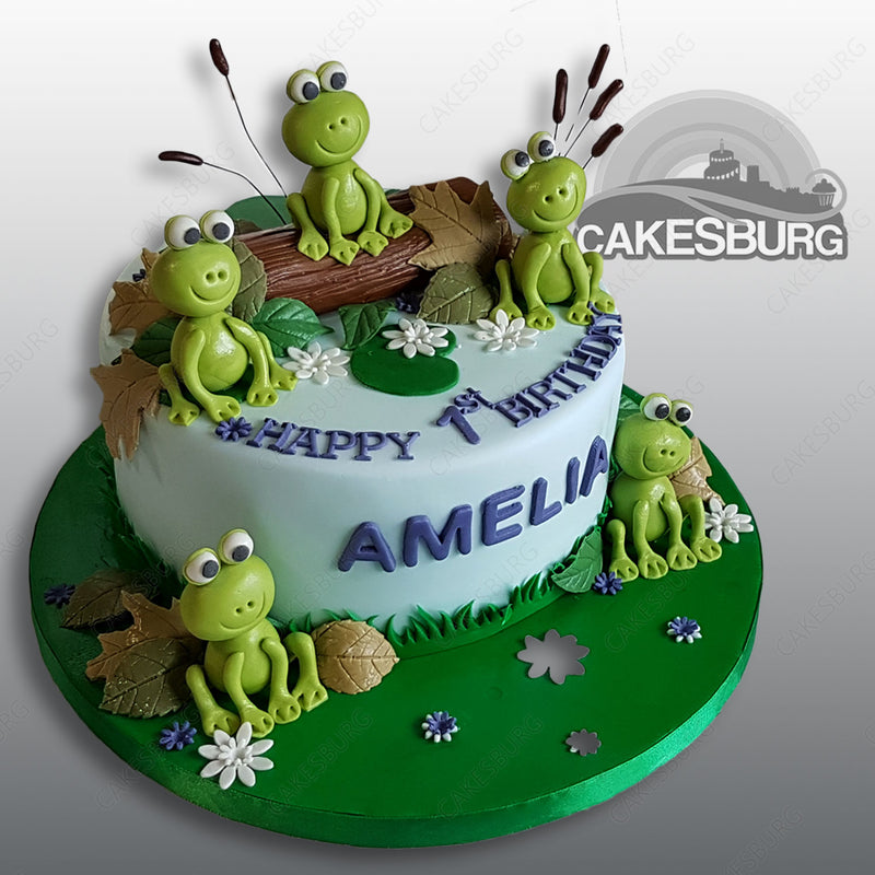 Frog Family Cake