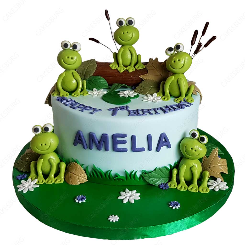 Frog Family Cake