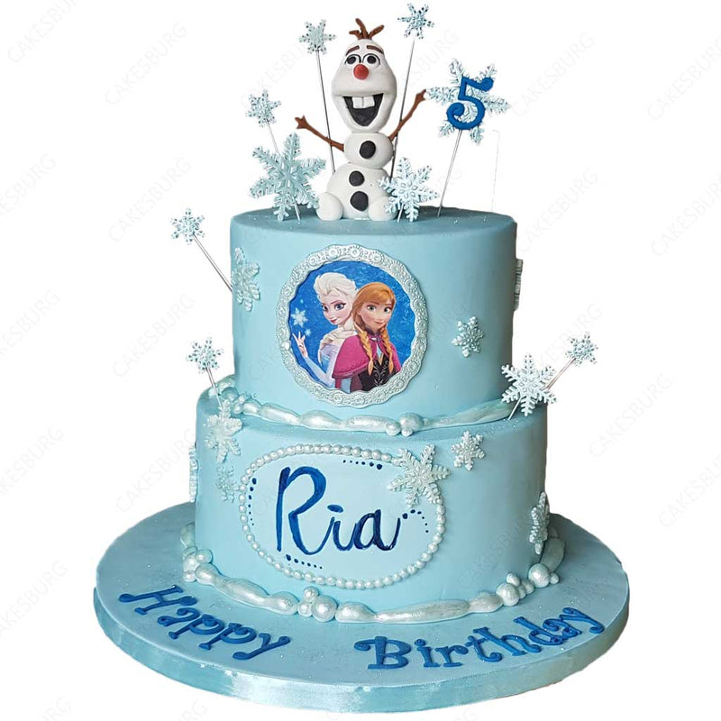 Frozen Elsa and Olaf Cake