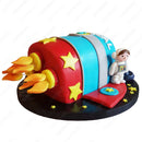 Galaxy Rocket with Astronaut Cake