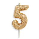Gold Number Candles (7cm / 2.7")
