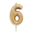 Gold Number Candles (7cm / 2.7")