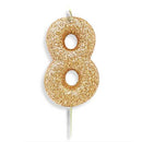 Gold Number Candles (7cm / 2.7")