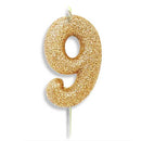 Gold Number Candles (7cm / 2.7")