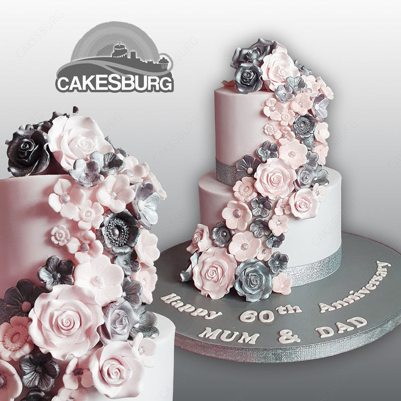 Pink flower cake  Handbag cakes, Purse cake, Bag cake