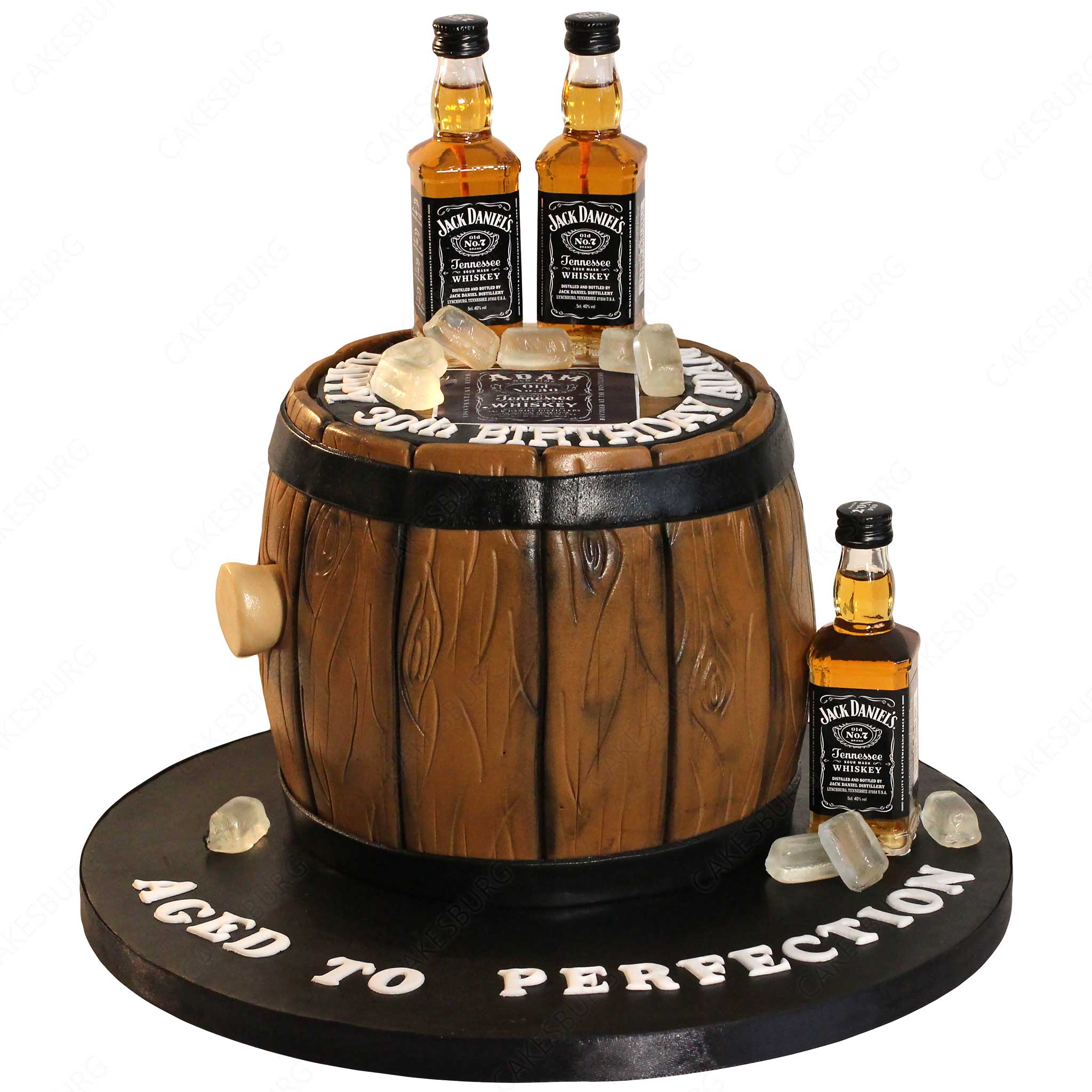 The Tennessee Gentleman: 'Edible Glass' Edition Barrel Cake