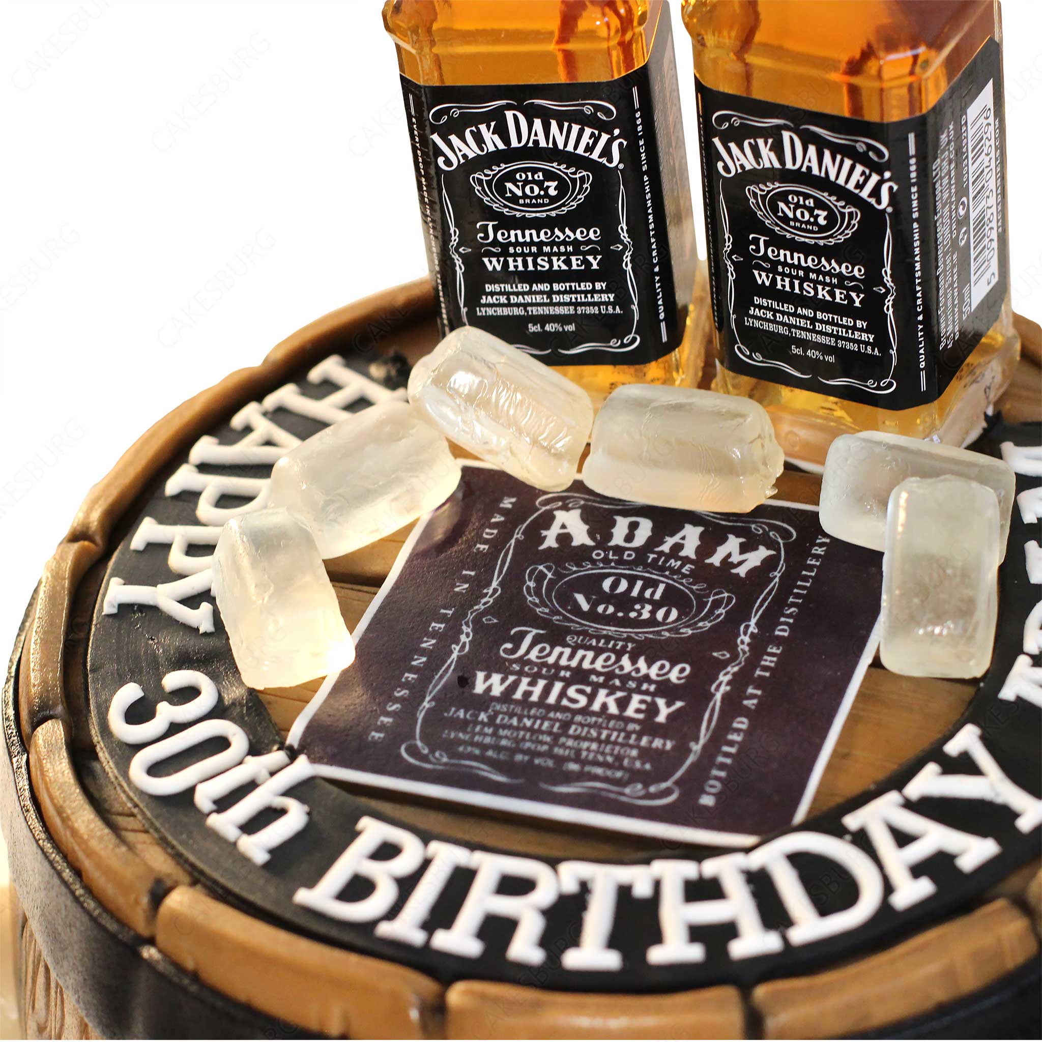 The Tennessee Gentleman: 'Edible Glass' Edition Barrel Cake