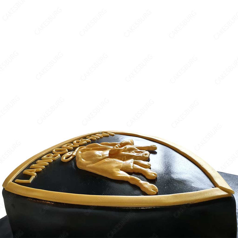 Lamborghini Logo Cake (Detailed)
