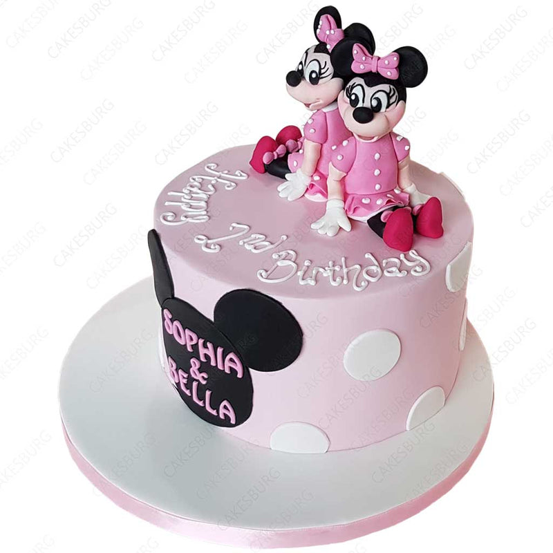 Twin Minnie Mouses Cake