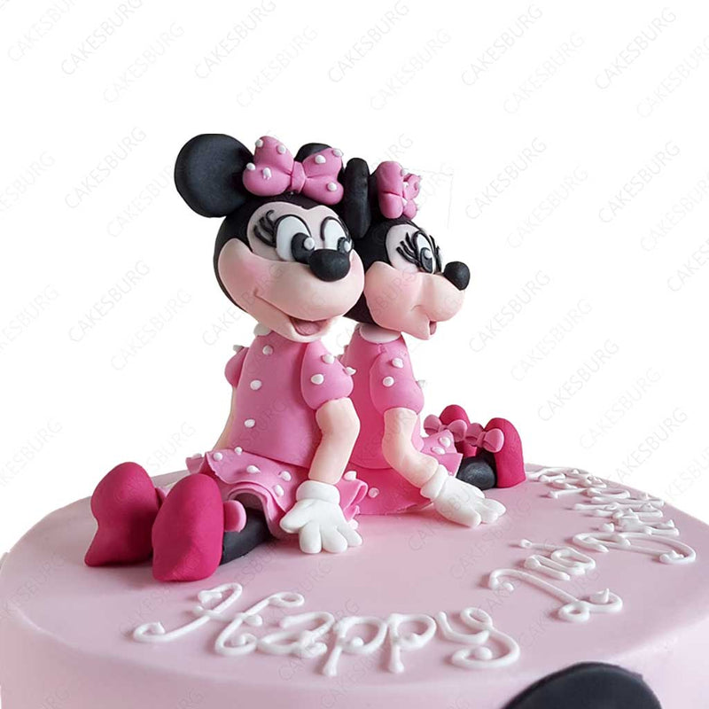 Twin Minnie Mouses Cake