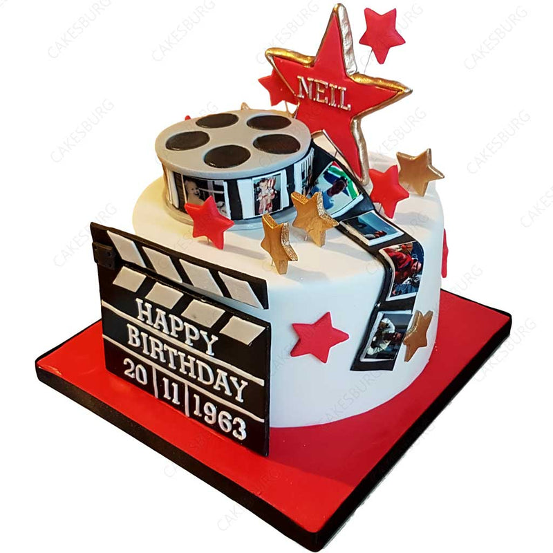 Hollywood Baby Shower Fondant Cake - BS032 – Circo's Pastry Shop