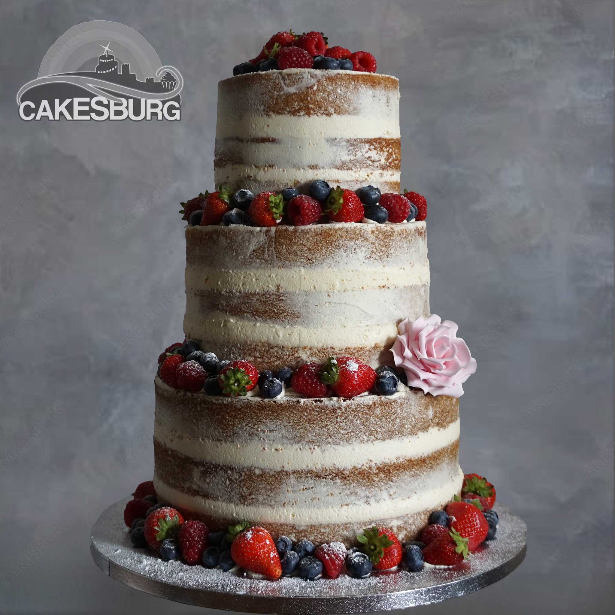Naked Wedding Cake