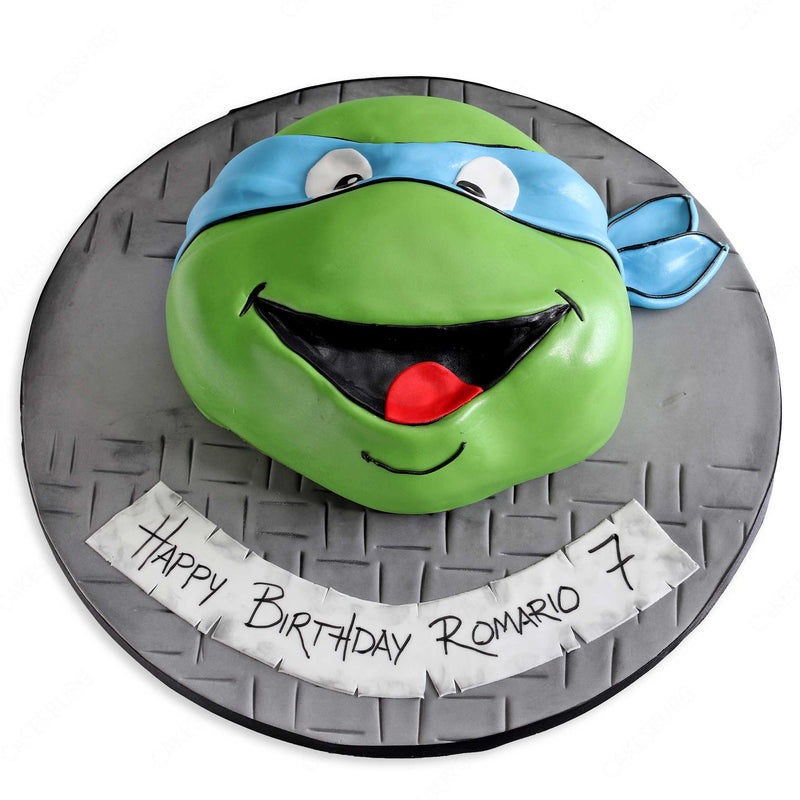 Ninja Turtles Head Cake