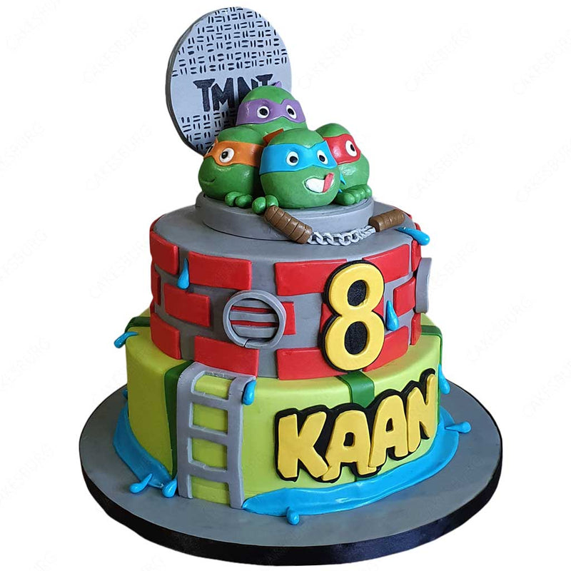 Ninja turtles 4th birthday - Decorated Cake by - CakesDecor