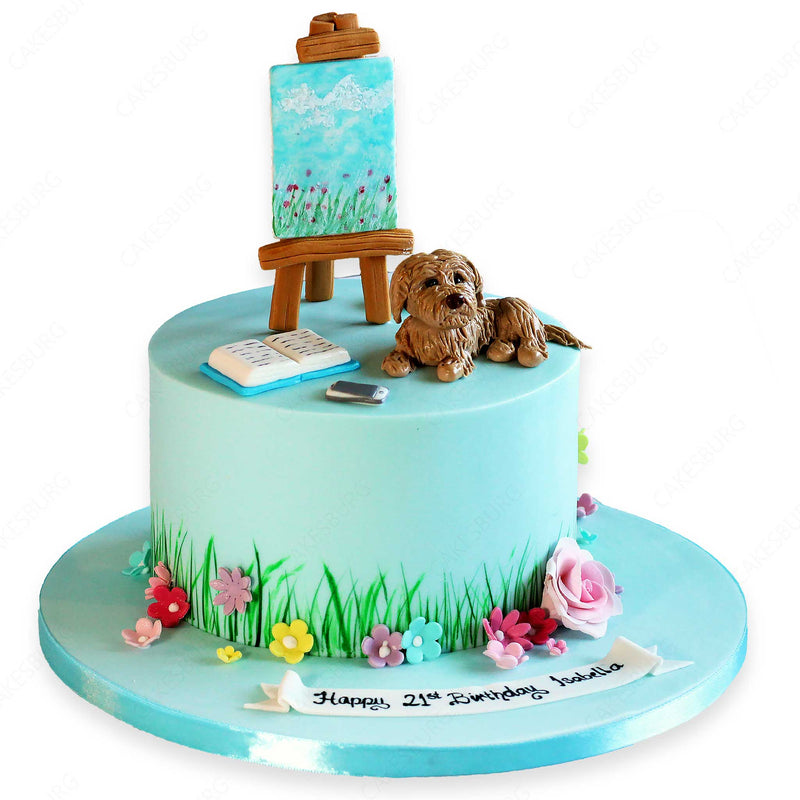 Art Themed Cake - Decorated Cake by Fairycakesbakes - CakesDecor