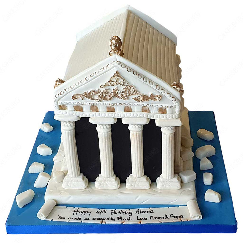 Parthenon Architecture Cake