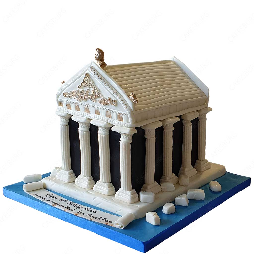 Parthenon Architecture Cake
