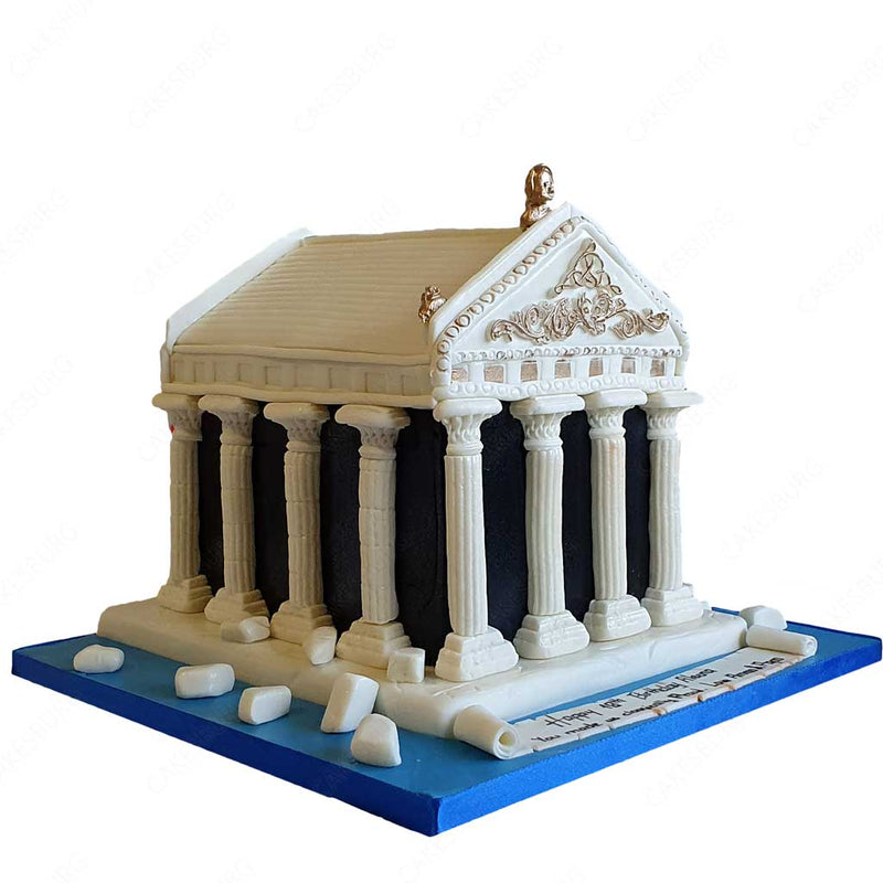 Parthenon Architecture Cake