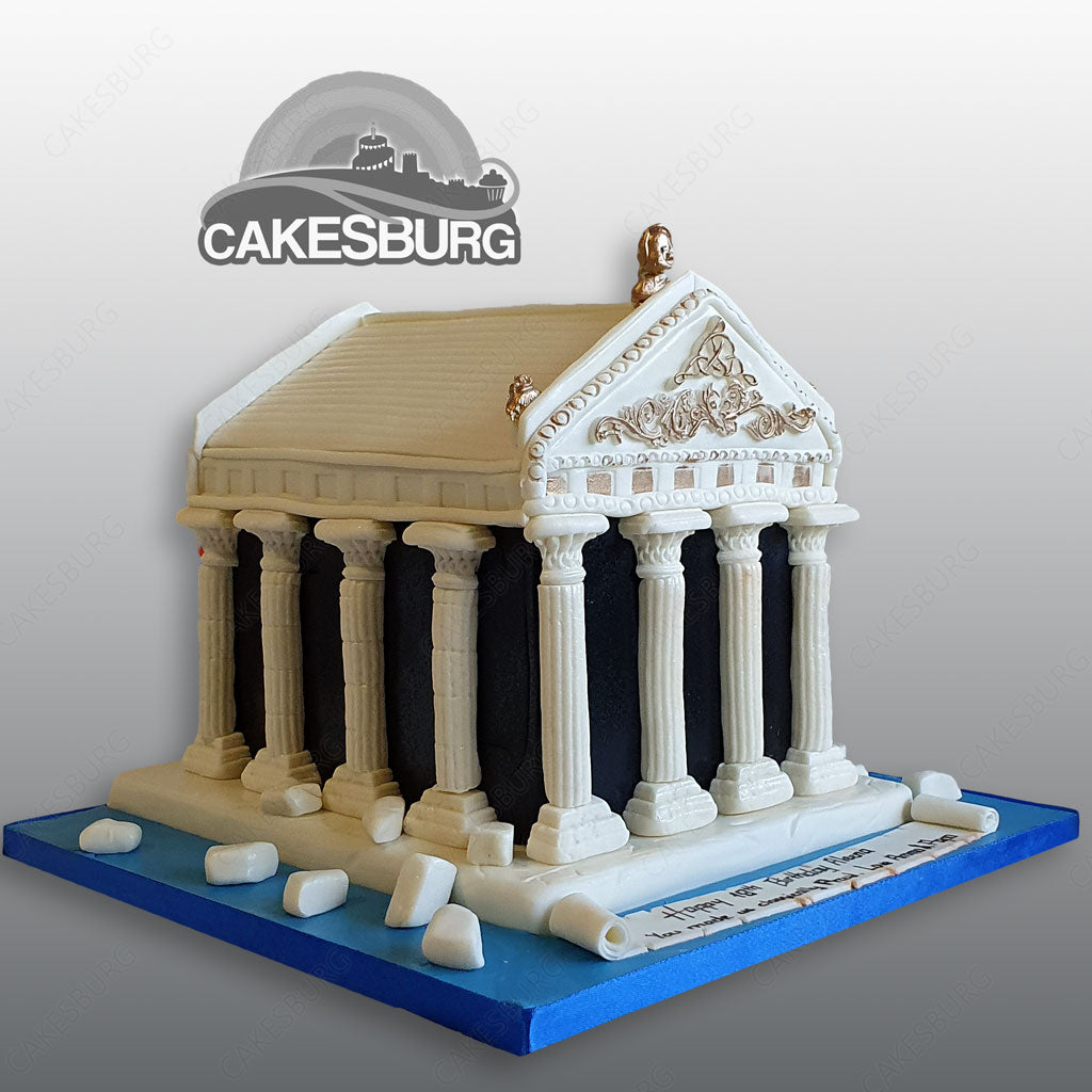 Parthenon Architecture Cake