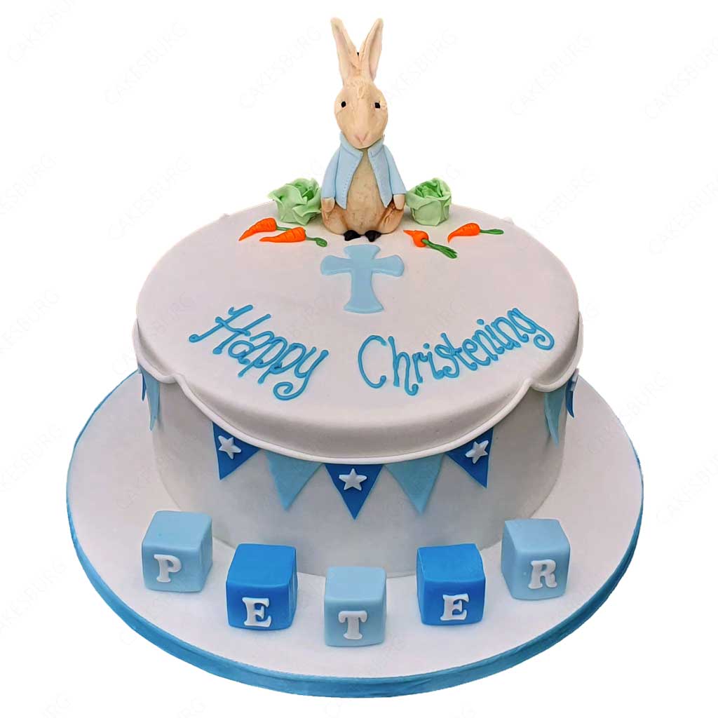 Peter Rabbit Christening Cake